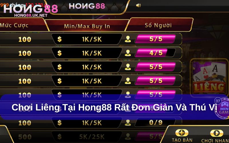 Chơi Liêng tại Hong88 rất đơn giản Chơi Liêng tại Hong88 rất đơn giản