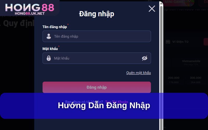 Hướng dẫn đăng nhập Hướng dẫn đăng nhập